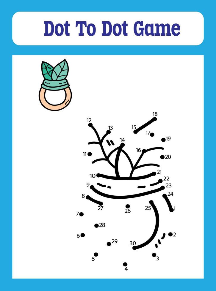 Dot to Dot Games for Kids vector