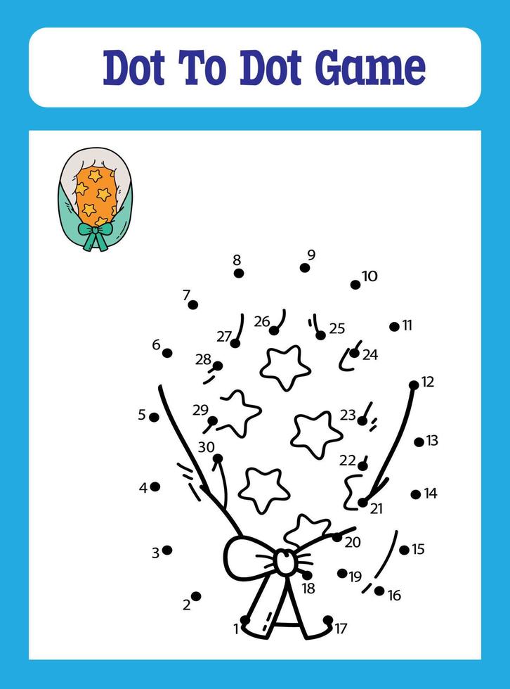 Dot to Dot Games for Kids vector