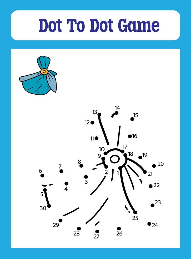 Dot to Dot Games for Kids vector