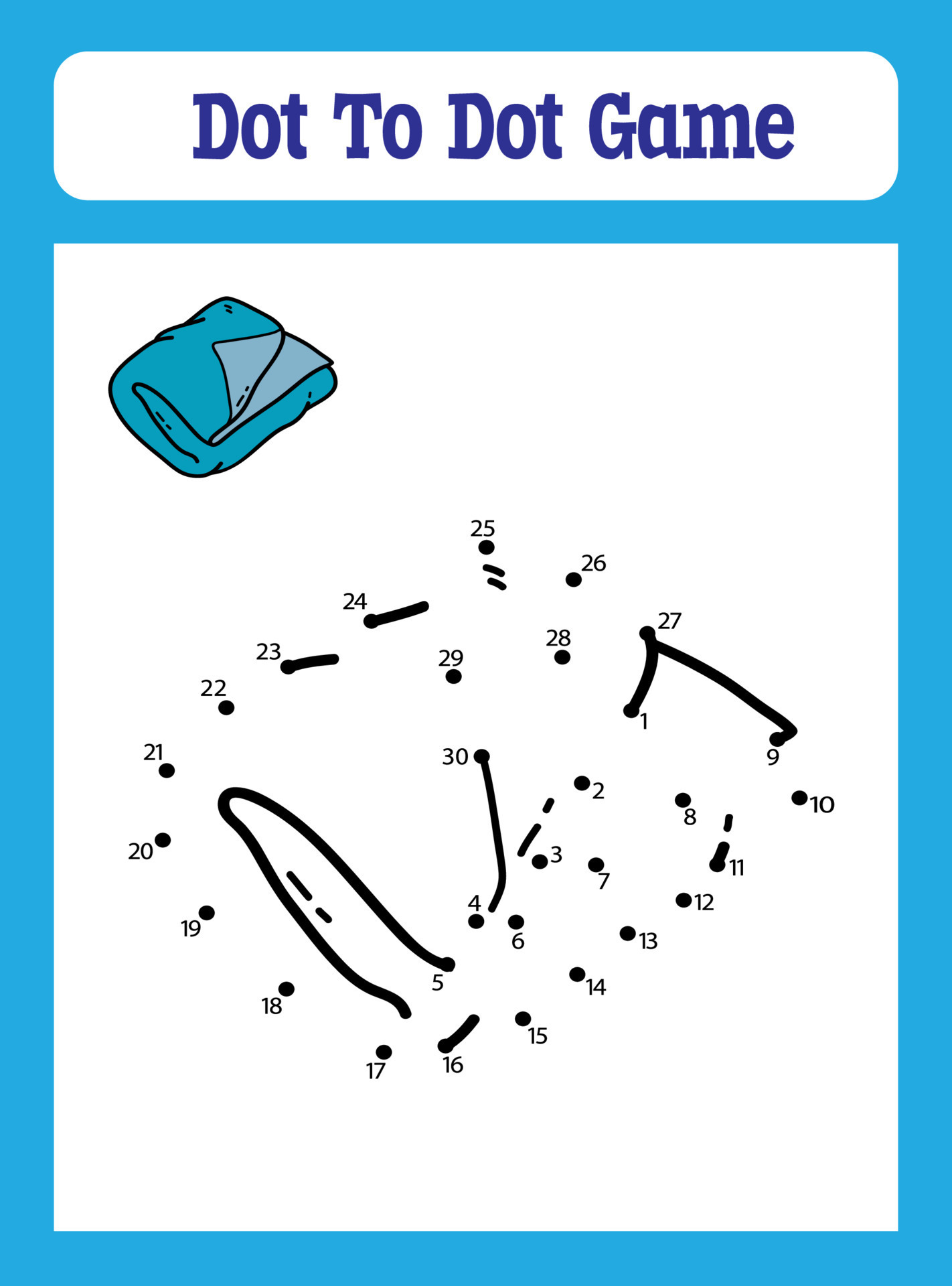 Dot to Dot Games for Kids 13342640 Vector Art at Vecteezy