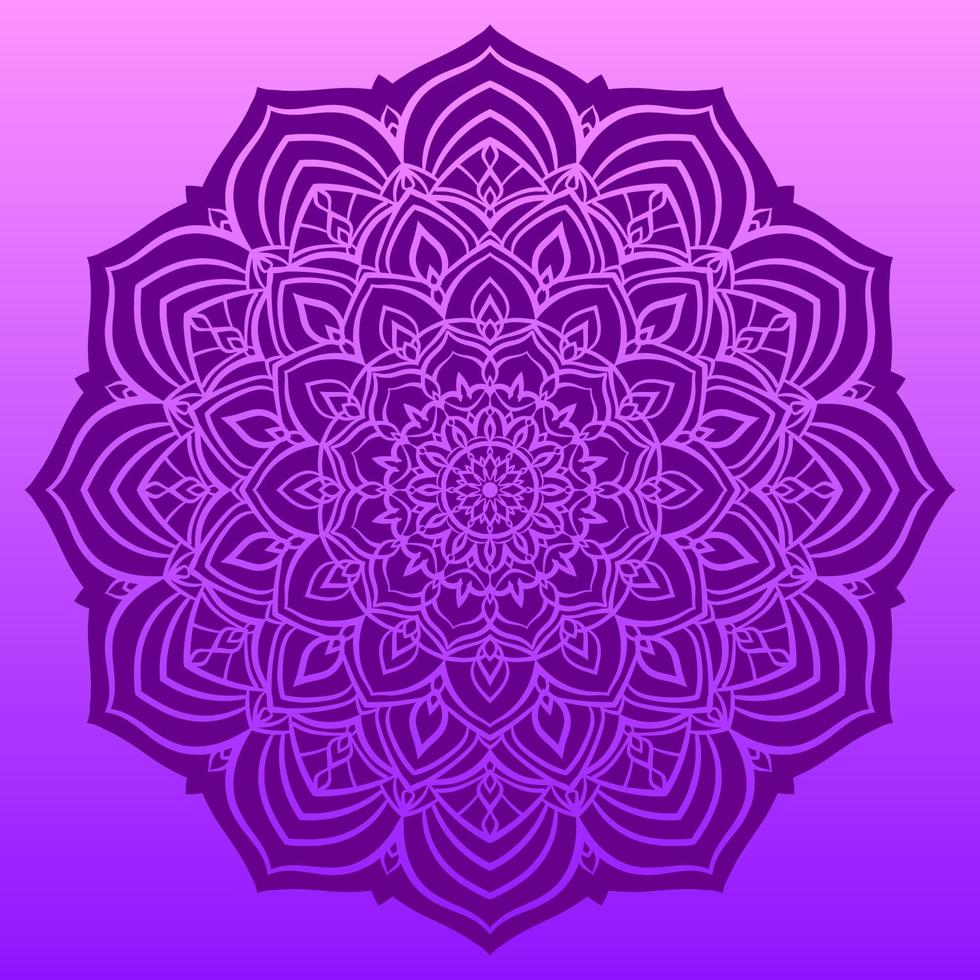 abstract mandala lotus petal vector design element
