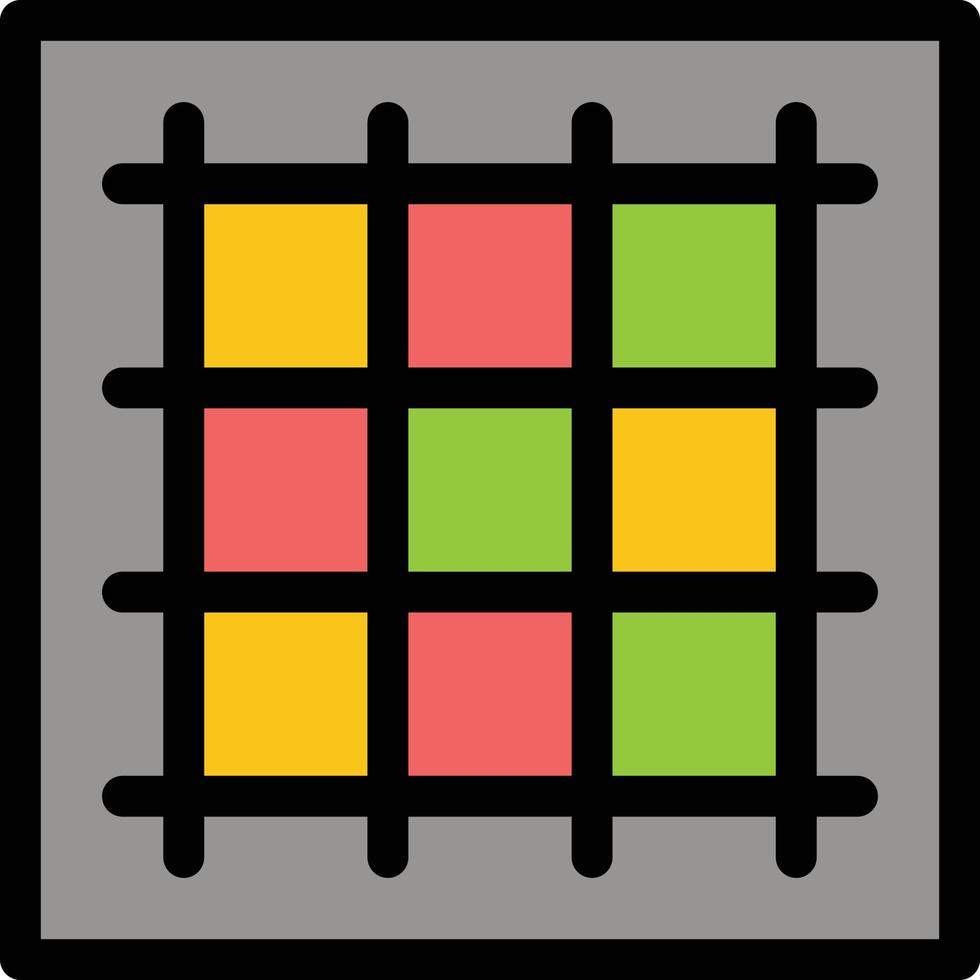 Grid Graph Drawing area software  Flat Color Icon Vector icon banner Template