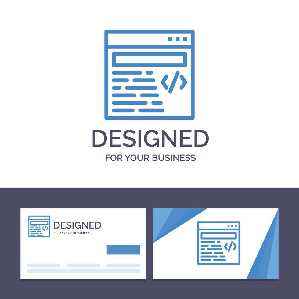 Creative Business Card and Logo template Web Design Text Vector Illustration
