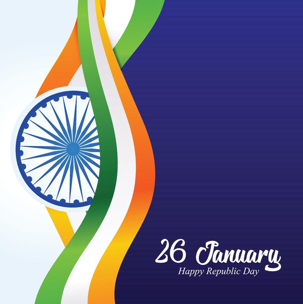 India Republic Day 26 January Indian Background 13344270 Vector ...