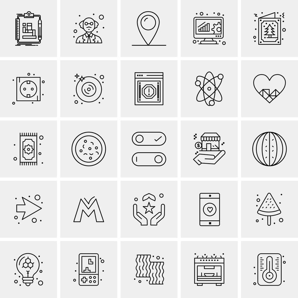 Location Map Navigation Pin Bold and thin black line icon set vector