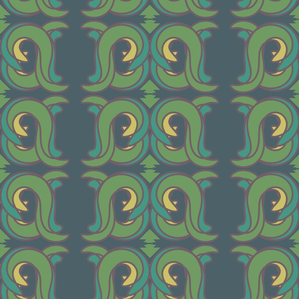 Abstract and floral seamless pattern vector