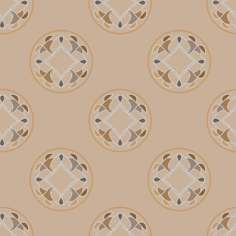 Abstract and floral seamless pattern vector