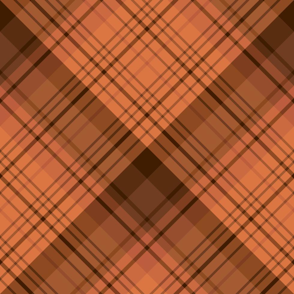 patrón impecable en colores naranja y marrón de verano para tela escocesa, tela, textil, ropa, mantel y otras cosas. imagen vectorial 2 vector