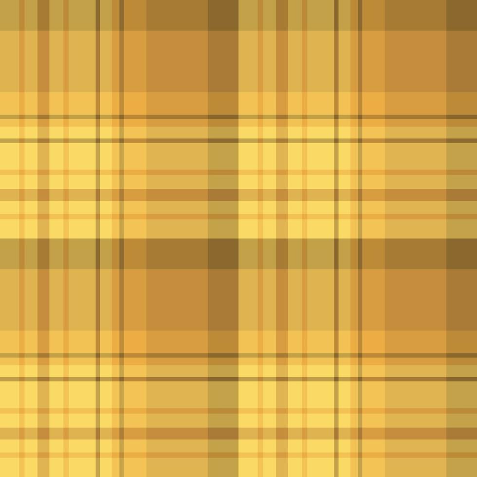 Seamless pattern in summer yellow, orange and brown colors for plaid, fabric, textile, clothes, tablecloth and other things. Vector image.