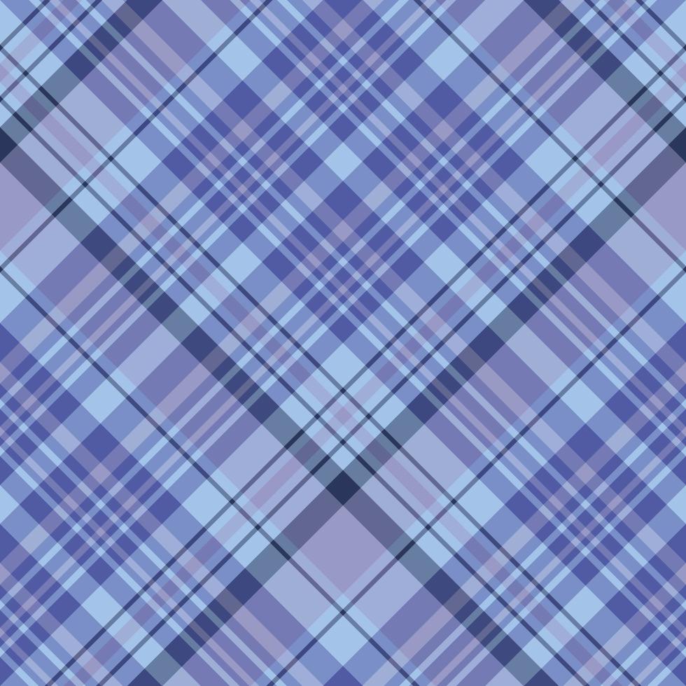 Seamless pattern in summer violet and light and dark blue colors for plaid, fabric, textile, clothes, tablecloth and other things. Vector image. 2