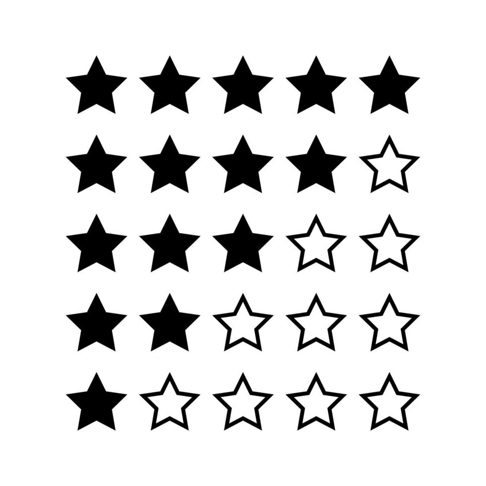 rating star icon vector design templates