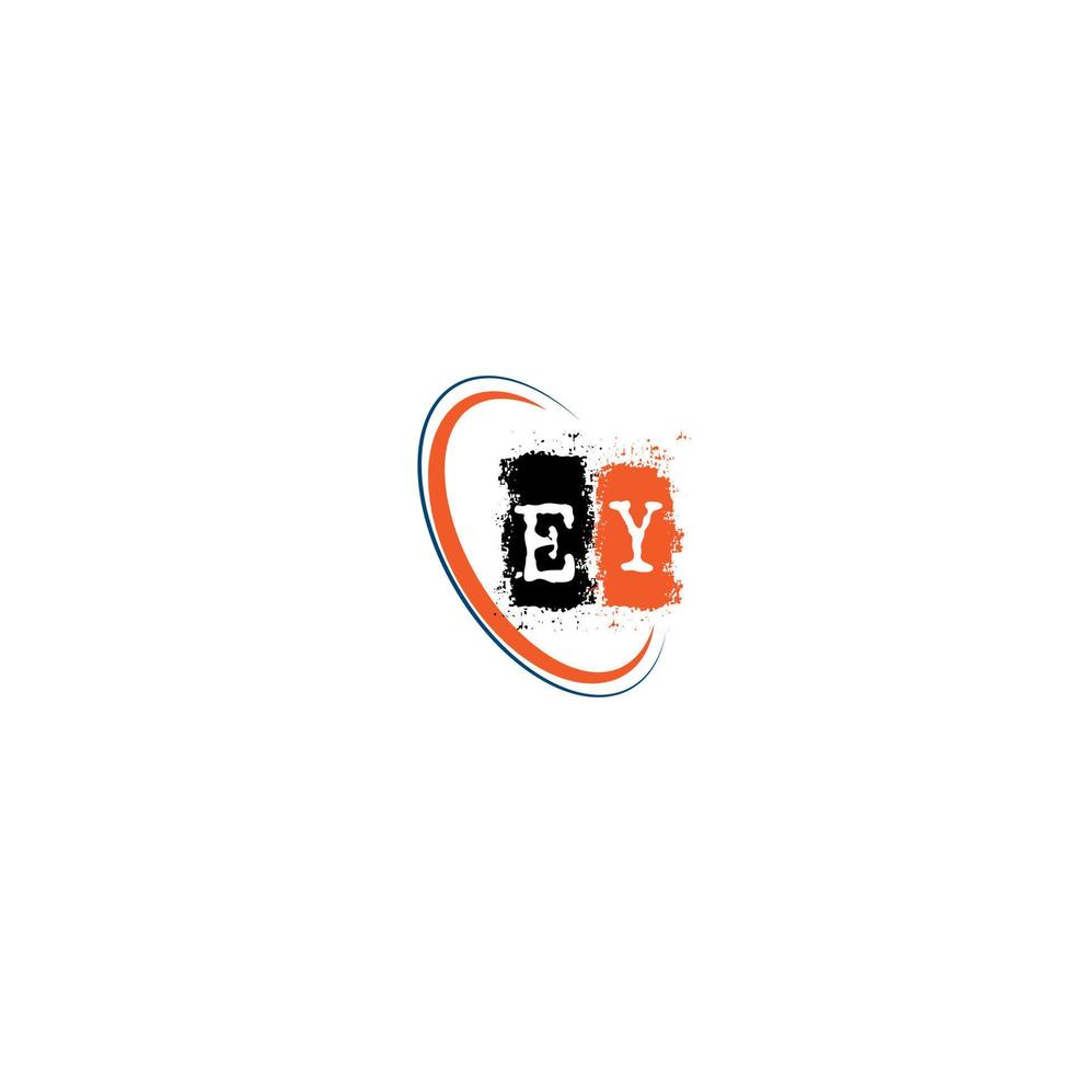 EY Simple Clean Modern Style Initial Letters logo  Vector