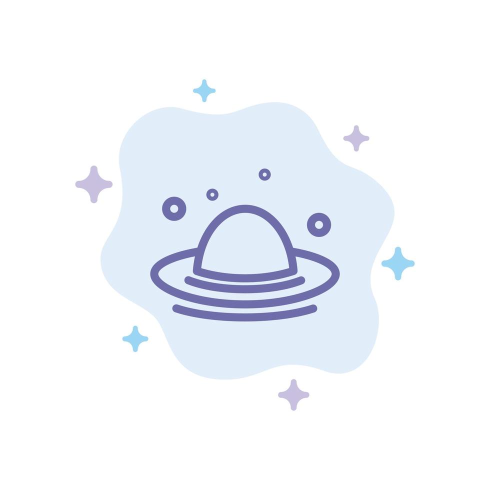 Cap Fashion Hat Spring Blue Icon on Abstract Cloud Background vector