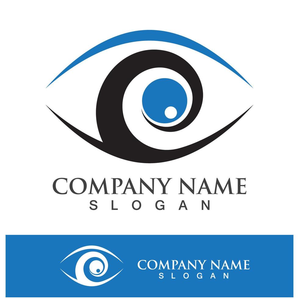 eye care vector logo design