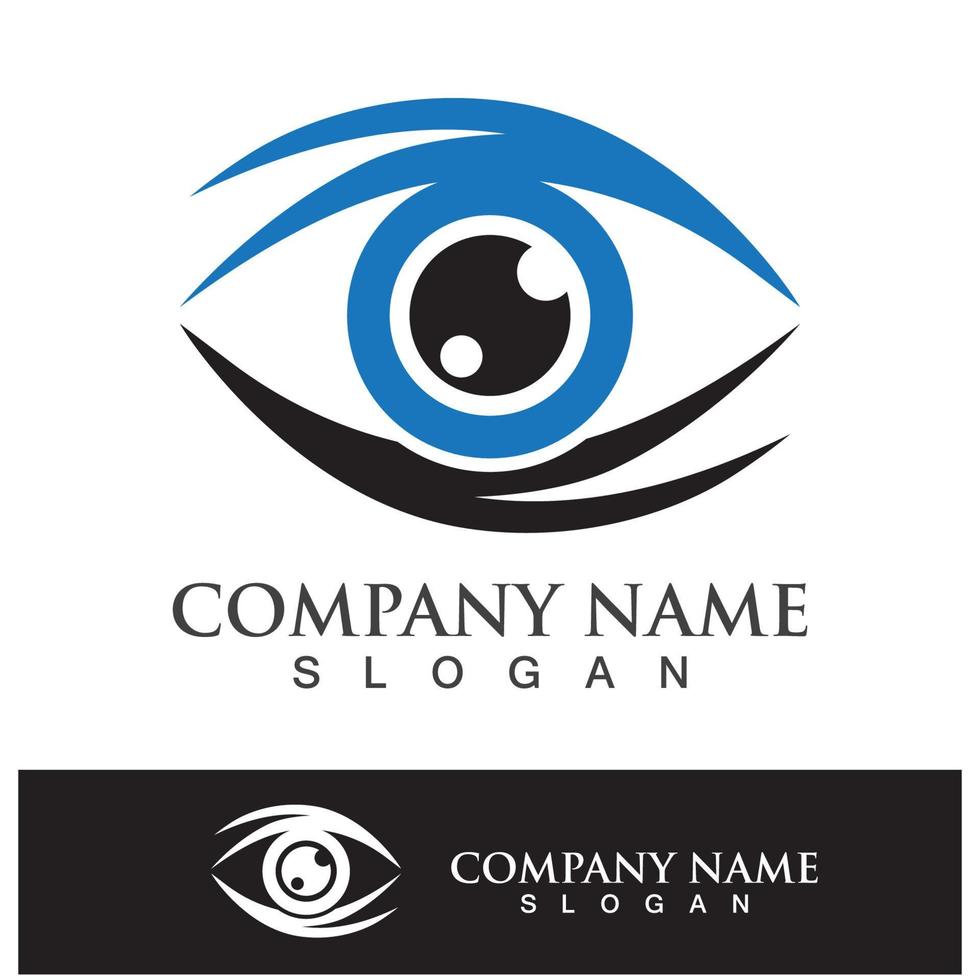 eye care vector logo design