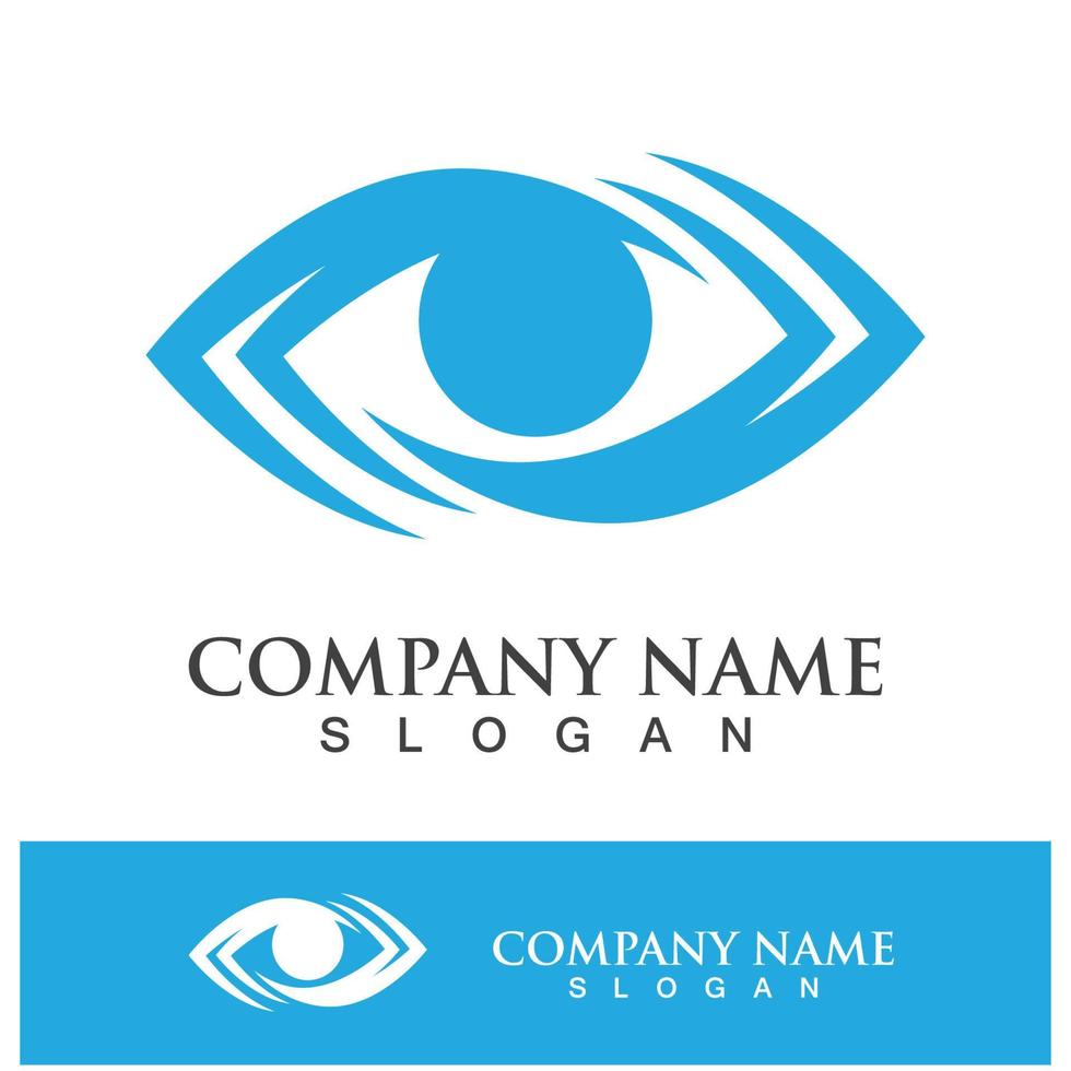 eye care vector logo design