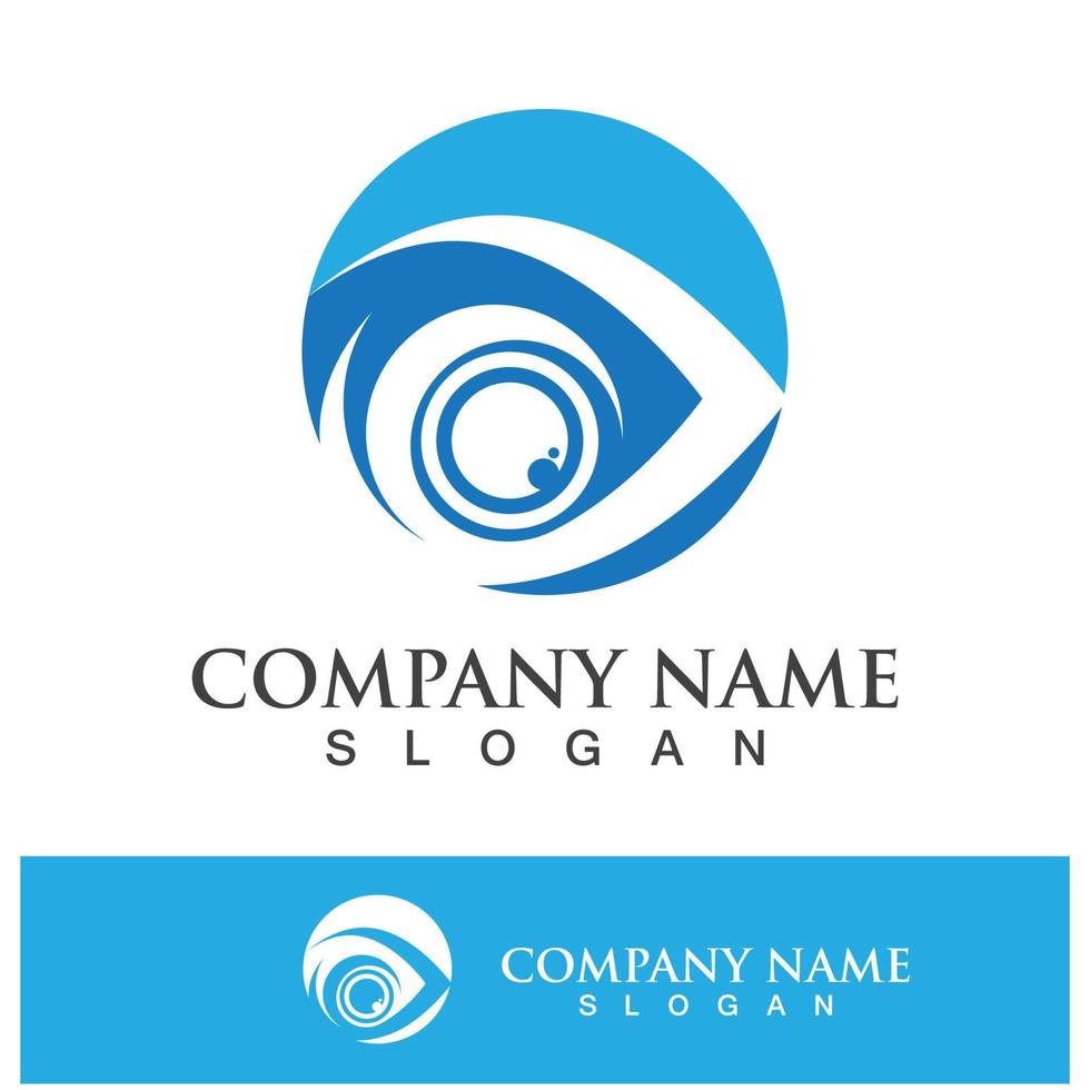 eye care vector logo design