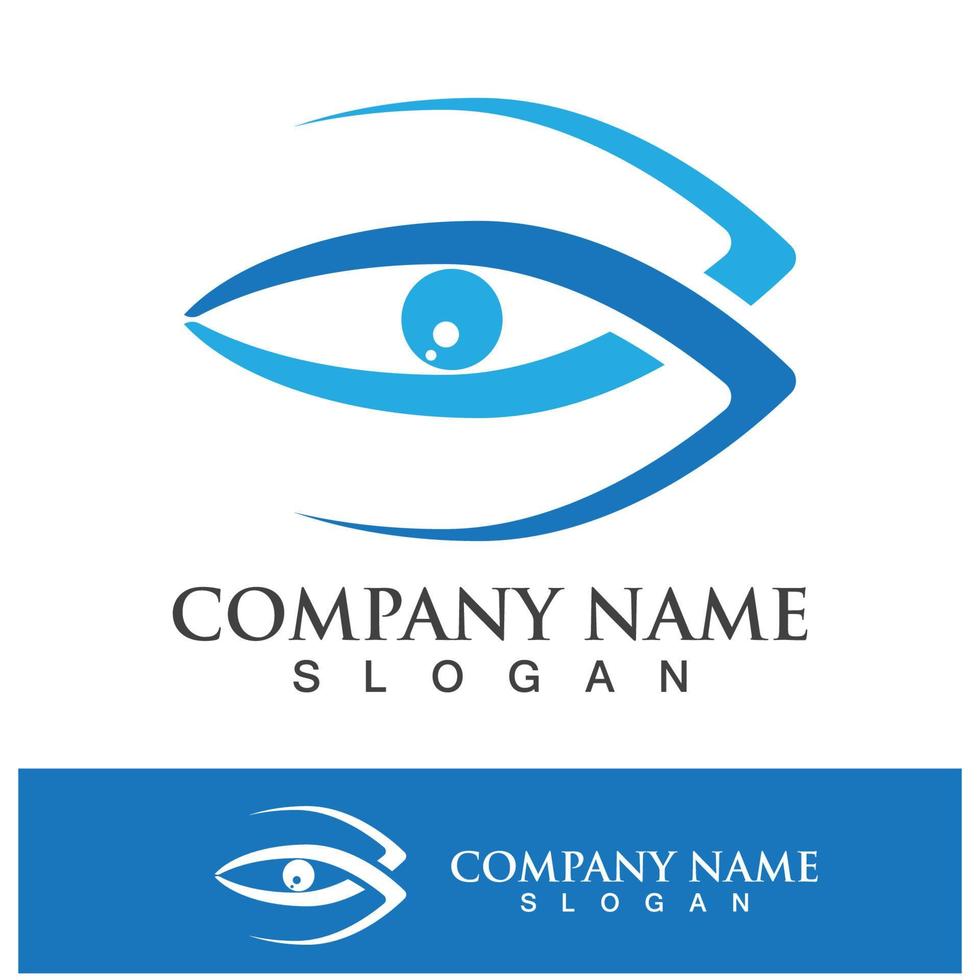 eye care vector logo design