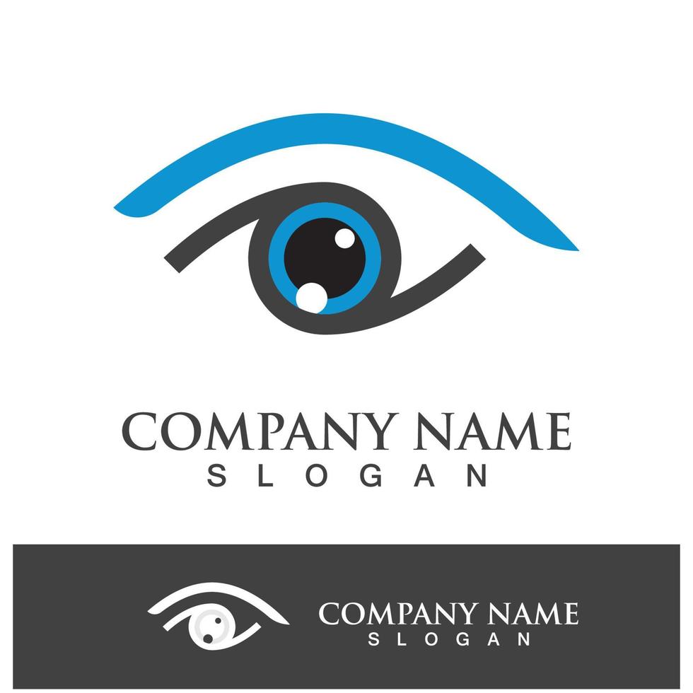 eye care vector logo design