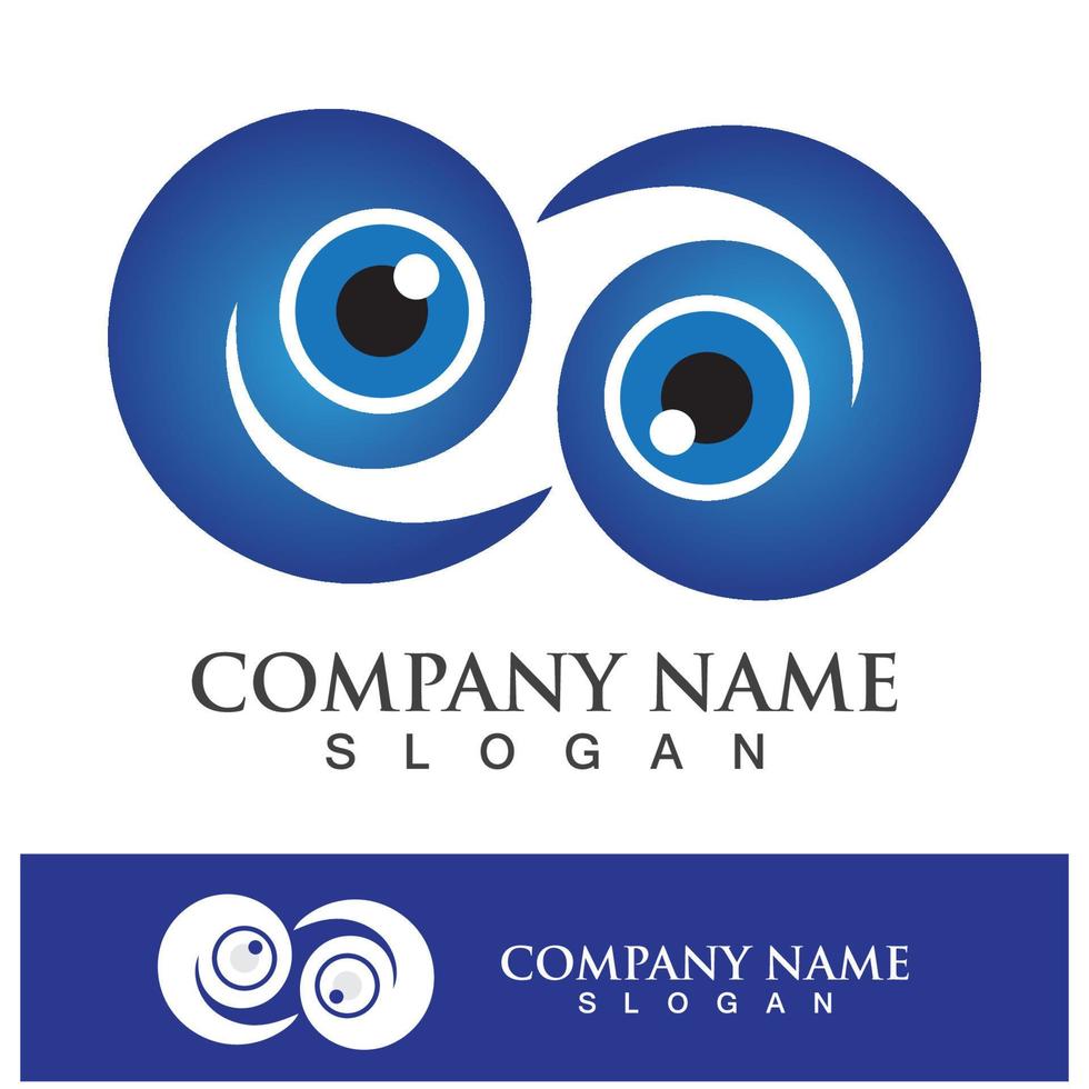 eye care vector logo design