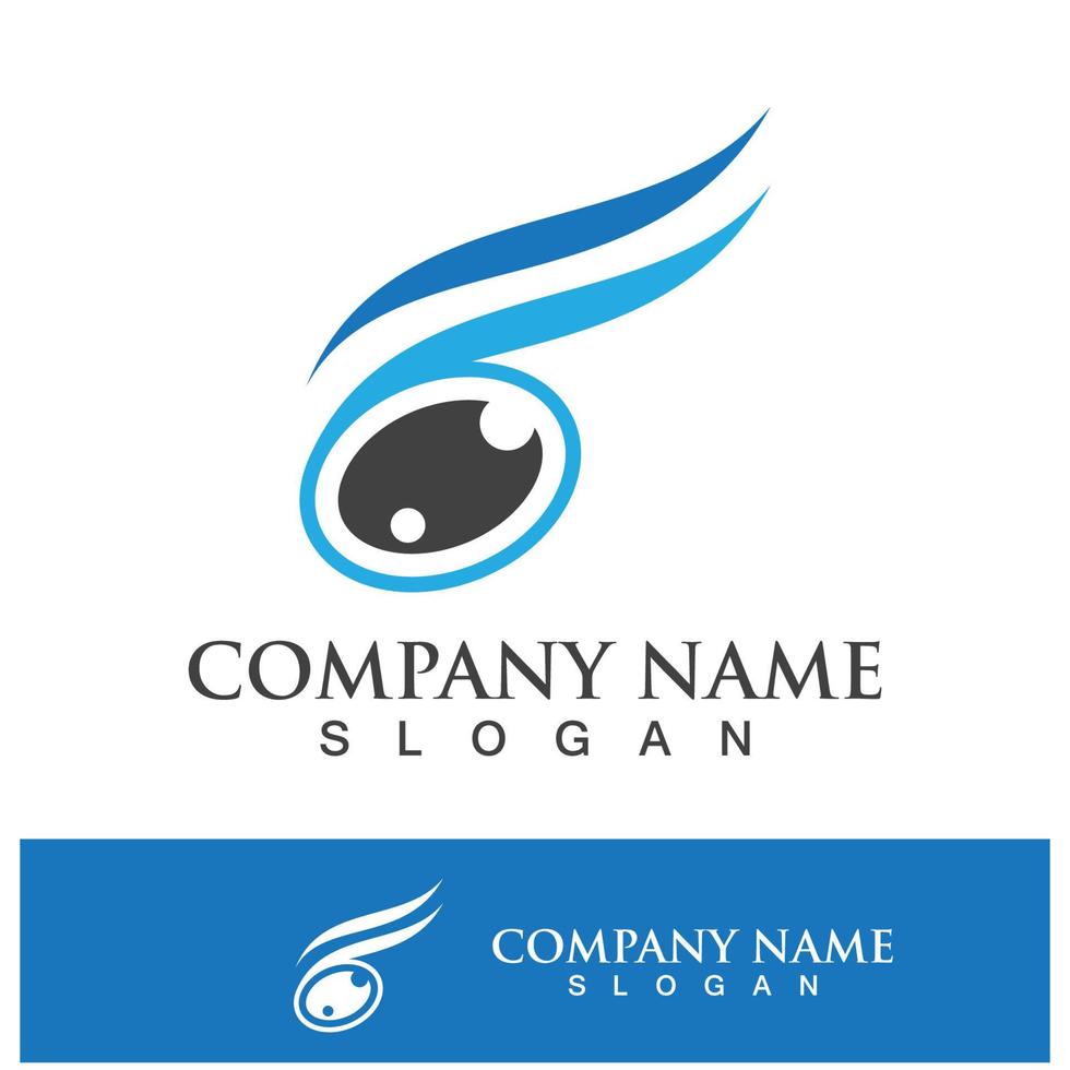 eye care vector logo design