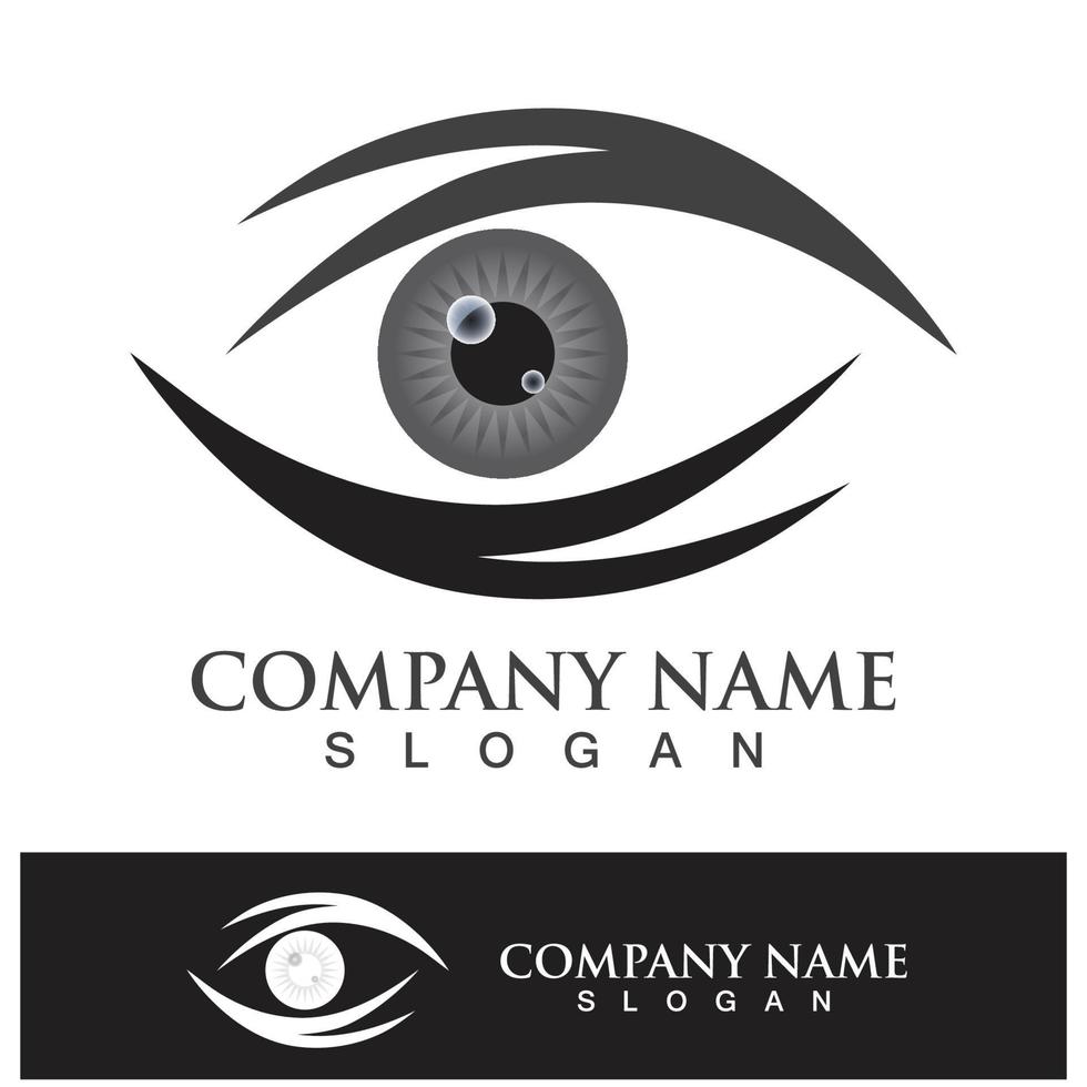 eye care vector logo design