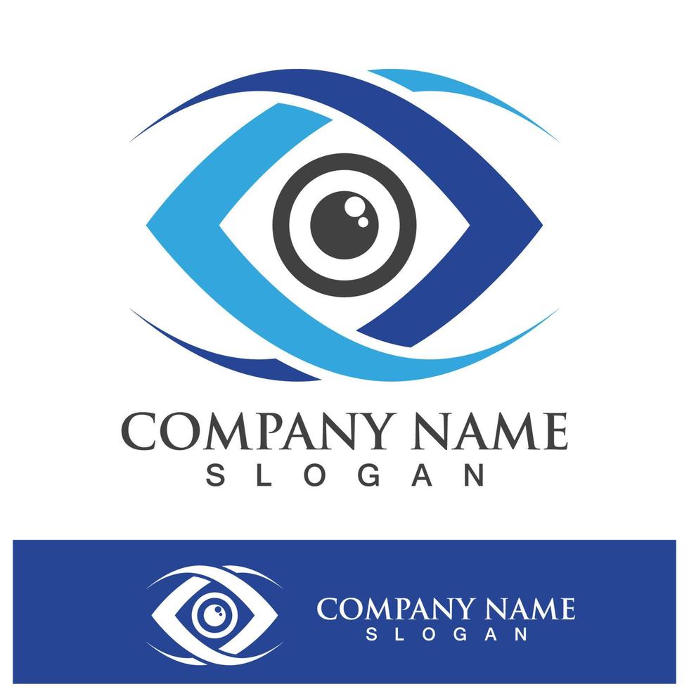 eye care vector logo design