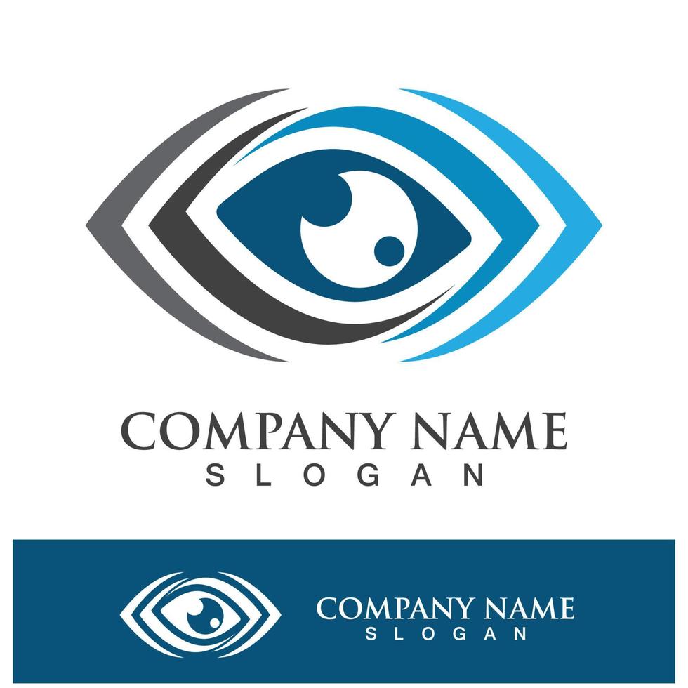 eye care vector logo design