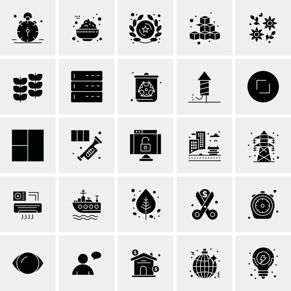 Our Services Interface Navigation User Solid Glyph Icon Web card Template vector