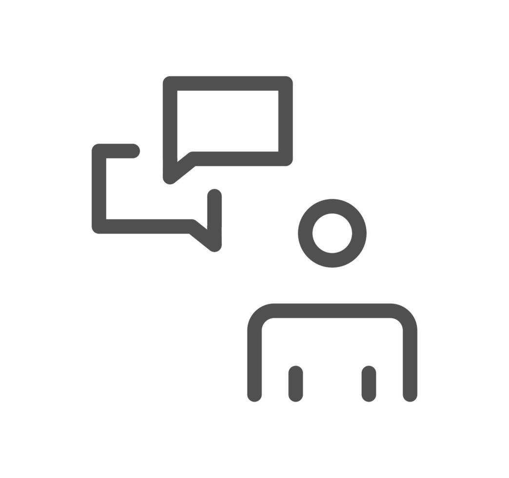 Business icon outline and linear vector. vector