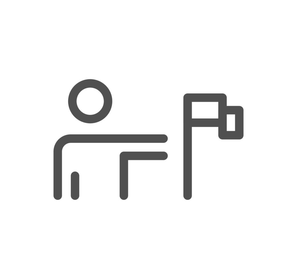 Business icon outline and linear vector. vector