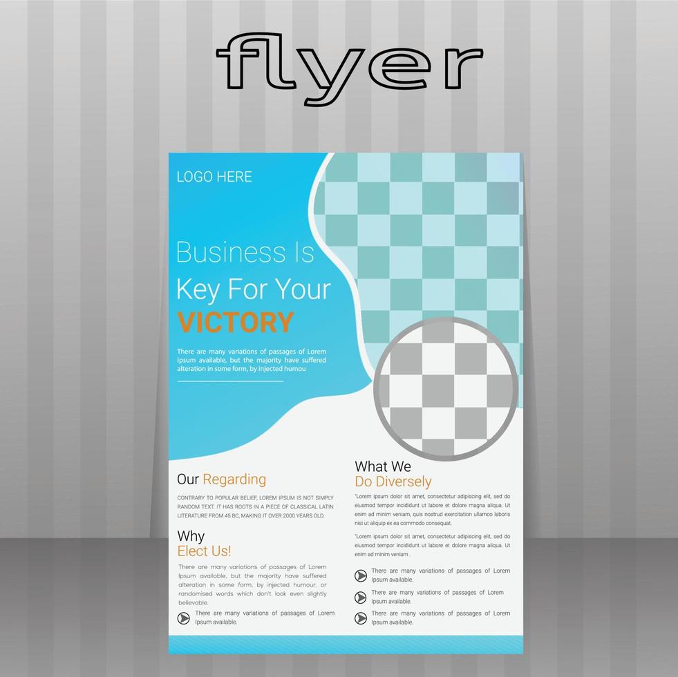 corporate flyer design vector