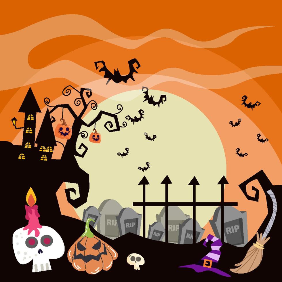 fondo de halloween adecuado para el fondo vector