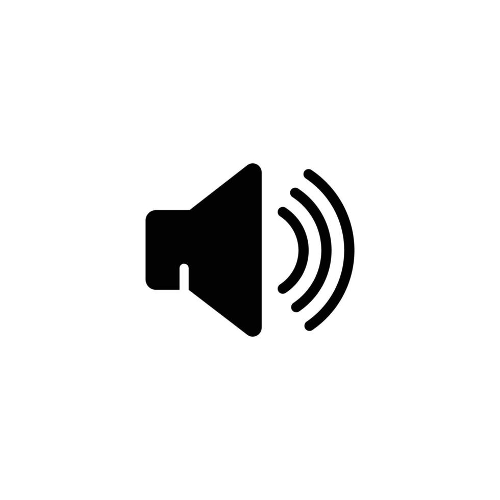 Speaker icon vector. Sound icon vector
