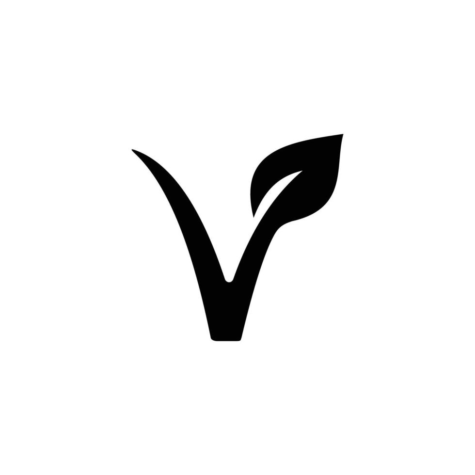 vector de icono plano simple vegano