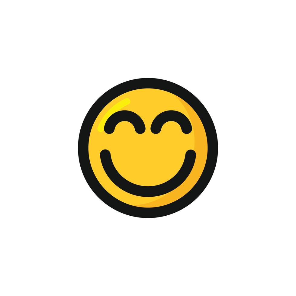 Blush face emoticon icon vector 13345413 Vector Art at Vecteezy