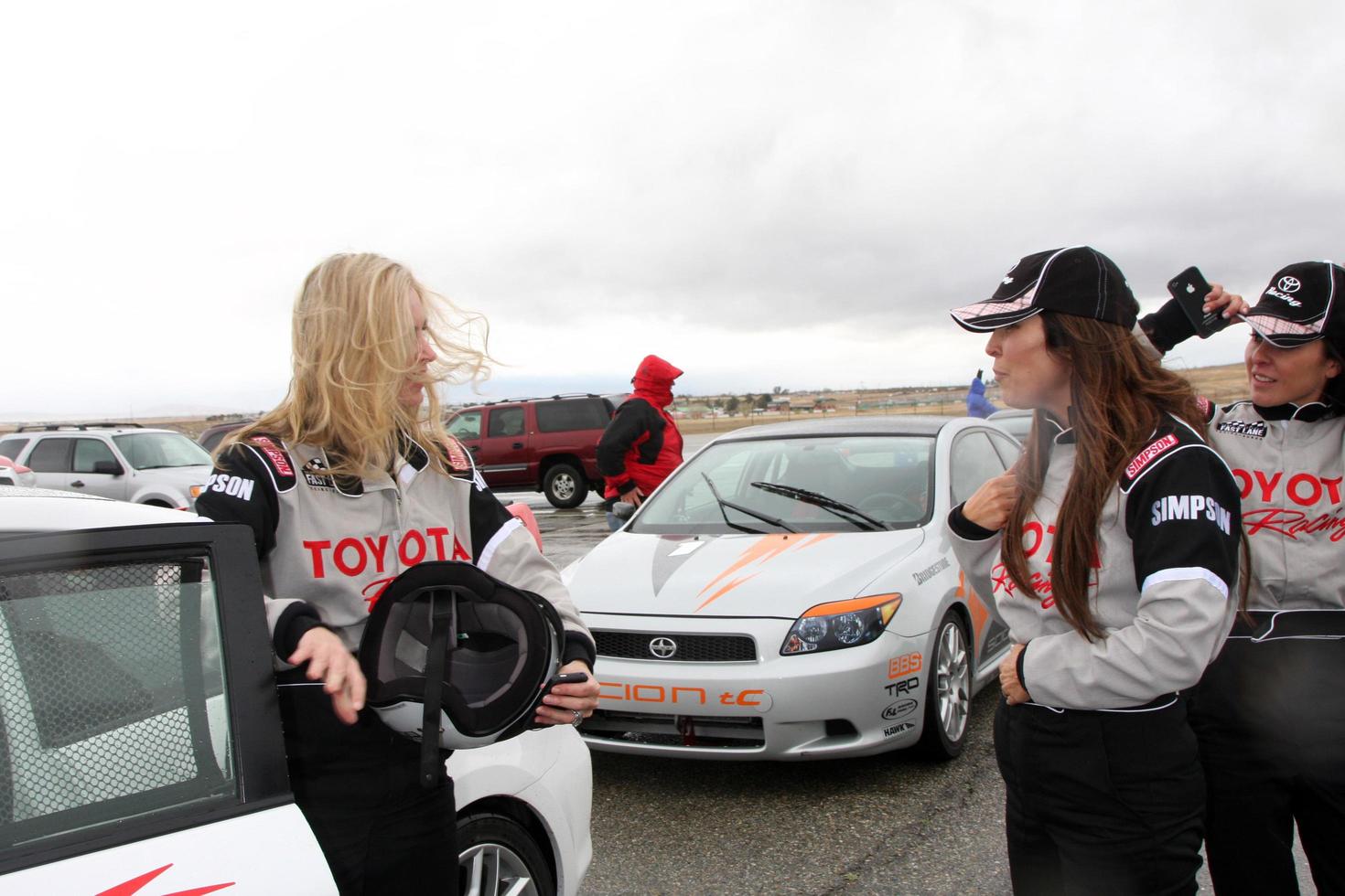LOS ANGELES, MAR 17 - Eileen Davidson Kate del Castillo at the training session for the 36th Toyota Pro Celebrity Race to be held in Long Beach, CA on April 14, 2012 at the Willow Springs Racetrack on March 17, 2012 in Willow Springs, CA photo