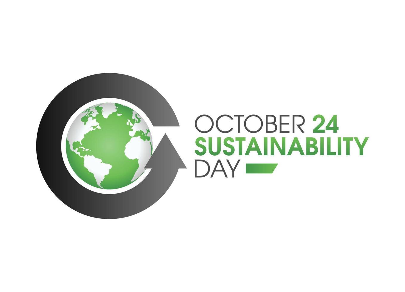 vector graphic of sustainability day good for sustainability day