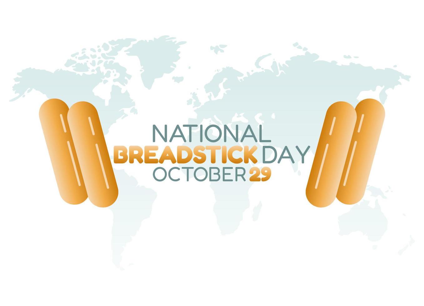 vector graphic of national breadstick day good for national breadstick
