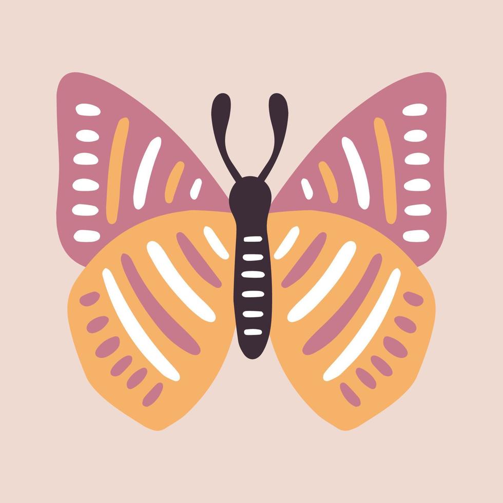 butterflies print beautiful and unique illustrations vector
