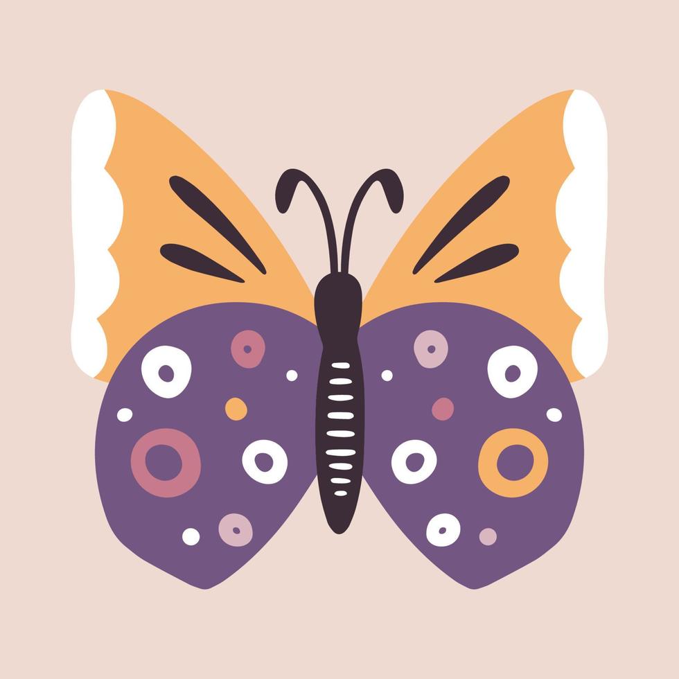 butterflies print beautiful and unique illustrations vector