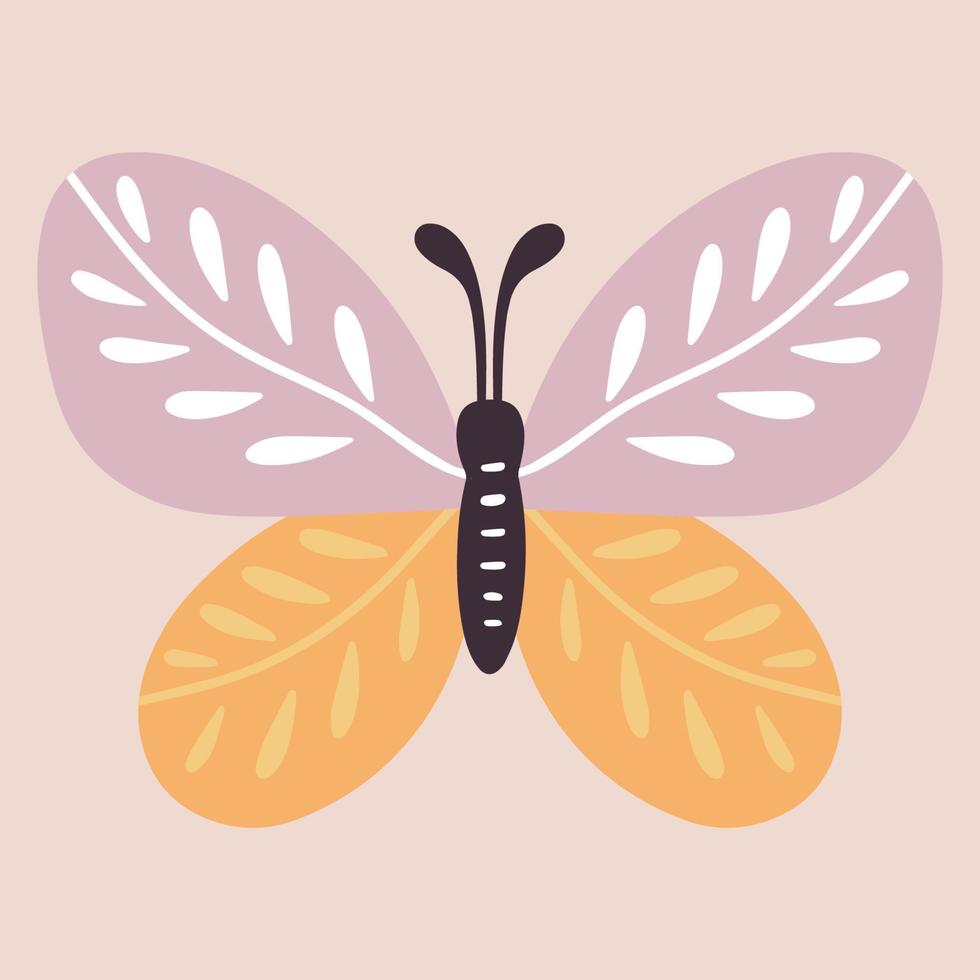 butterflies print beautiful and unique illustrations vector