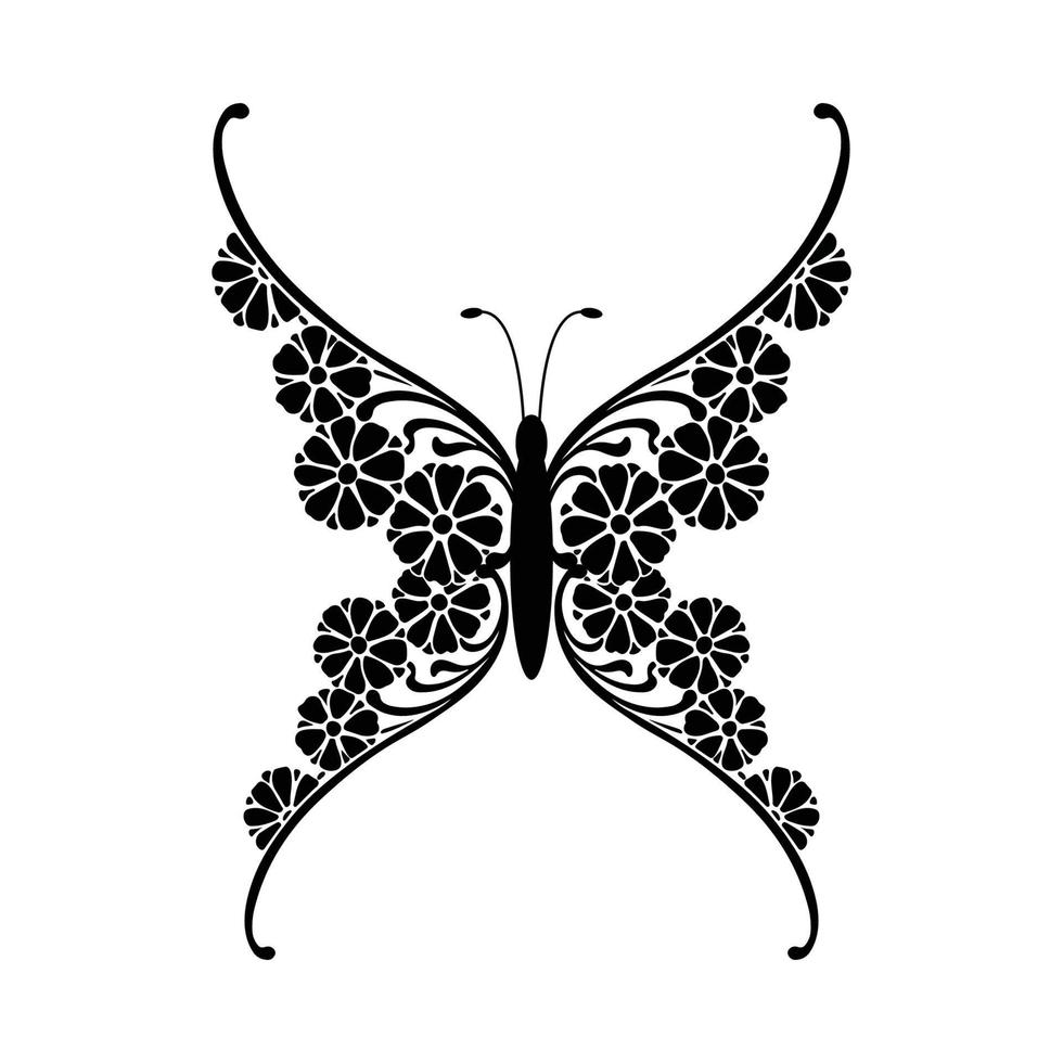 diseño de mandala de página para colorear mariposa. diseño de impresión. diseño de camiseta. vector