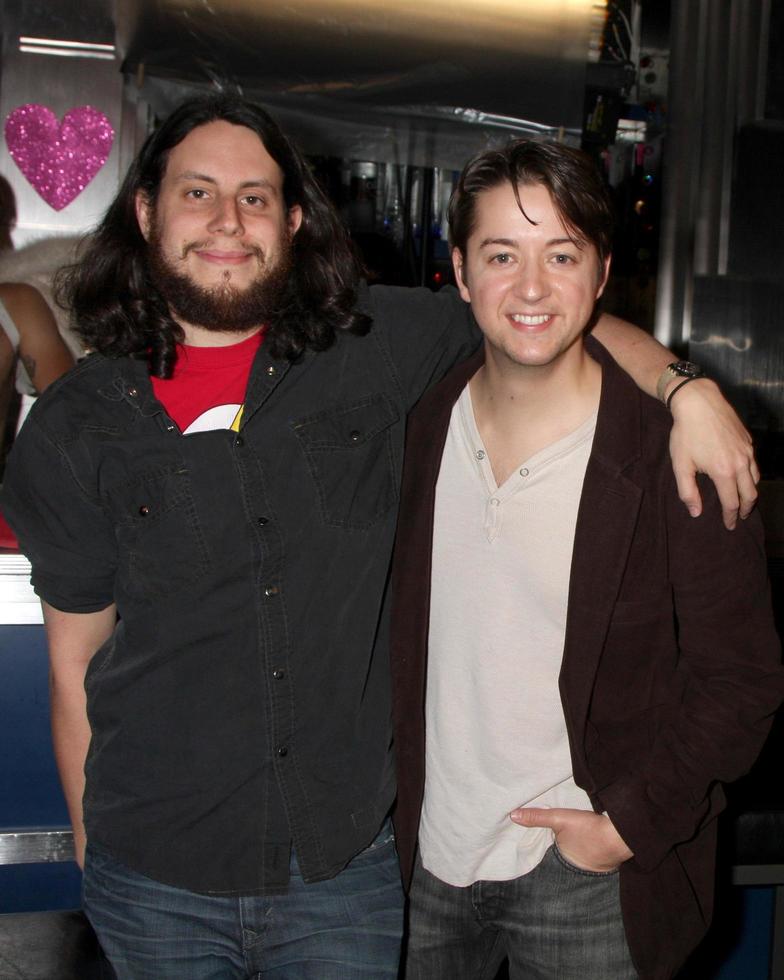 LOS ANGELES, DEC 17 - Writer,Producer and Director Avi Glijansky, Bradford Anderson Achilles on set during the making of the movie Cupid and Eros at The Good Nite Bar on December 17, 2010 in No Hollywood , CA photo