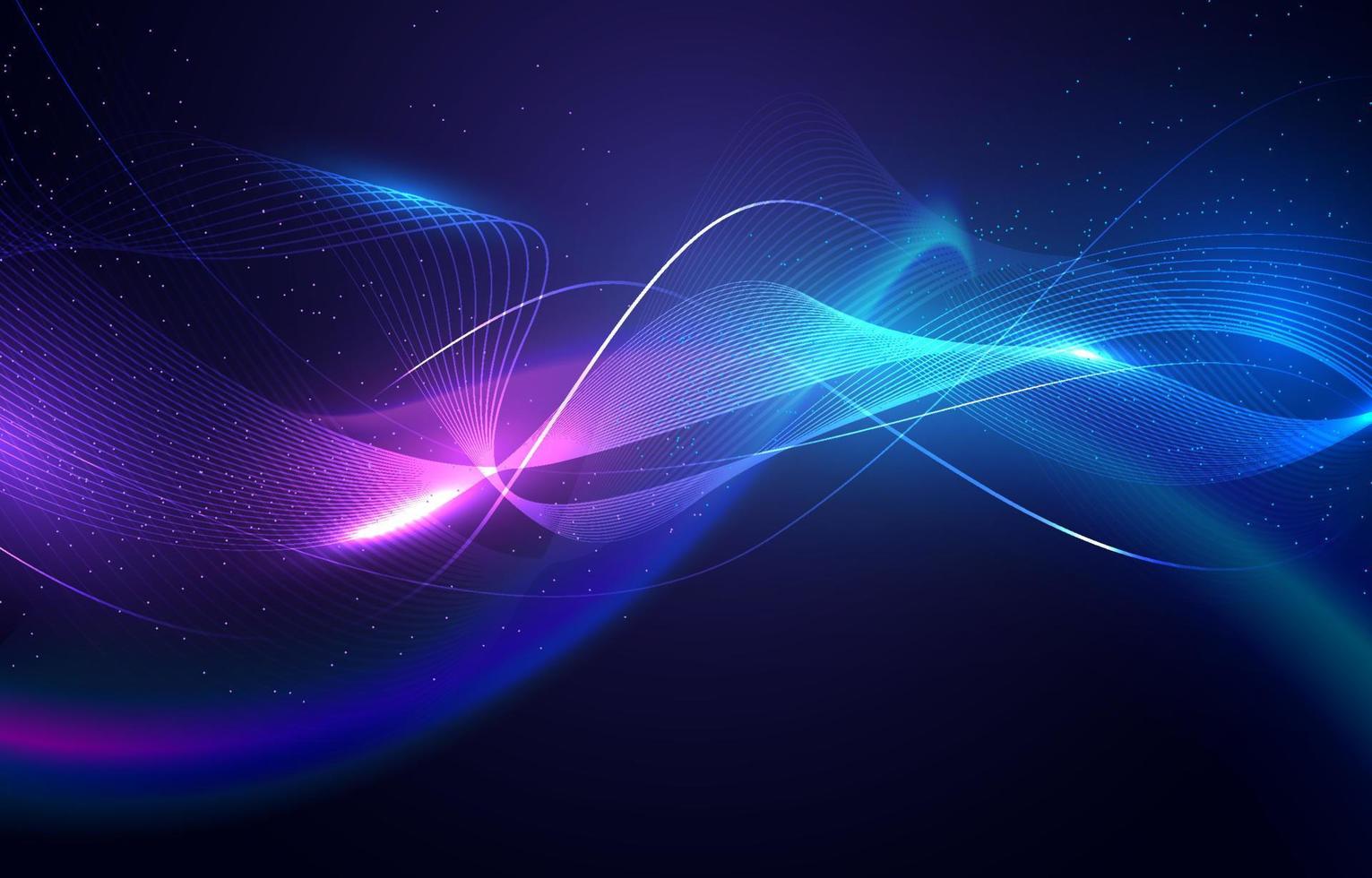 Line and Wave Background vector