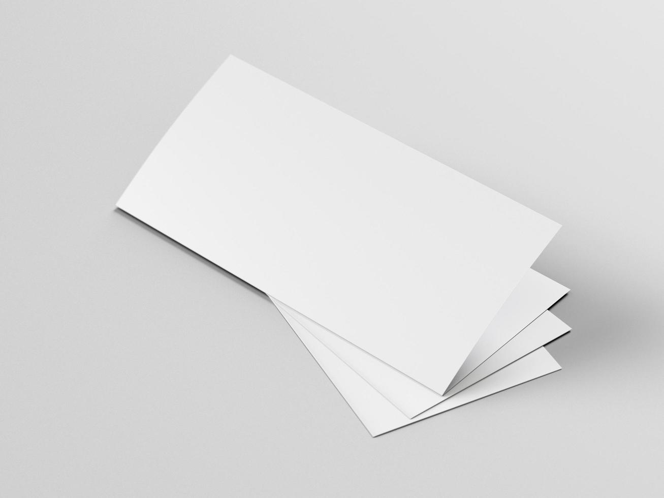bi fold brochure mockup photo