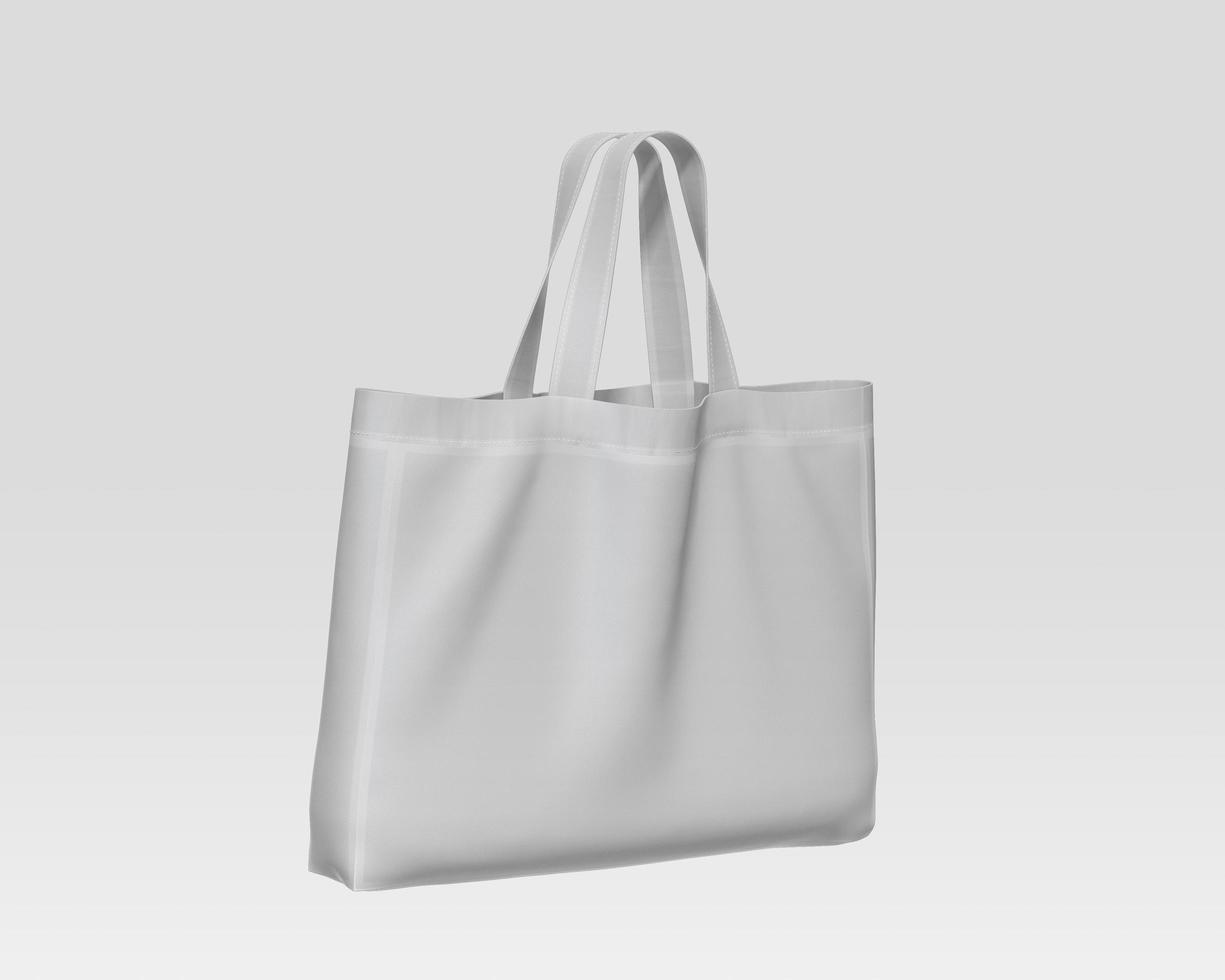 left side shopping bag mockup design photo