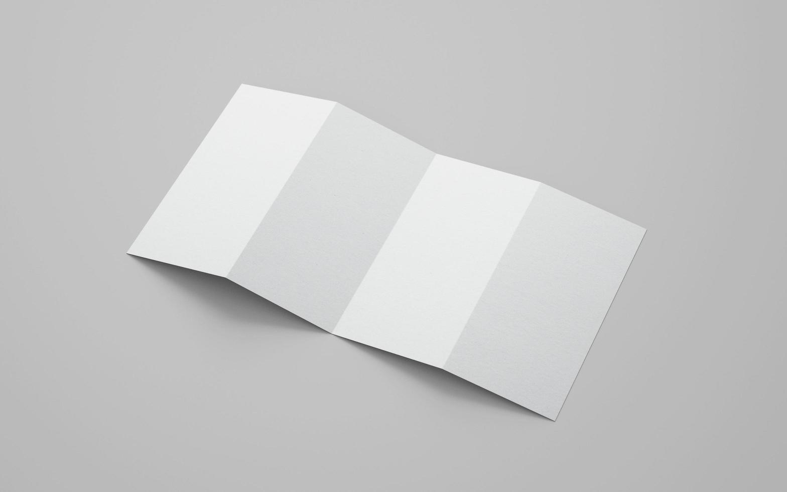 open leaflet brochure mockup photo