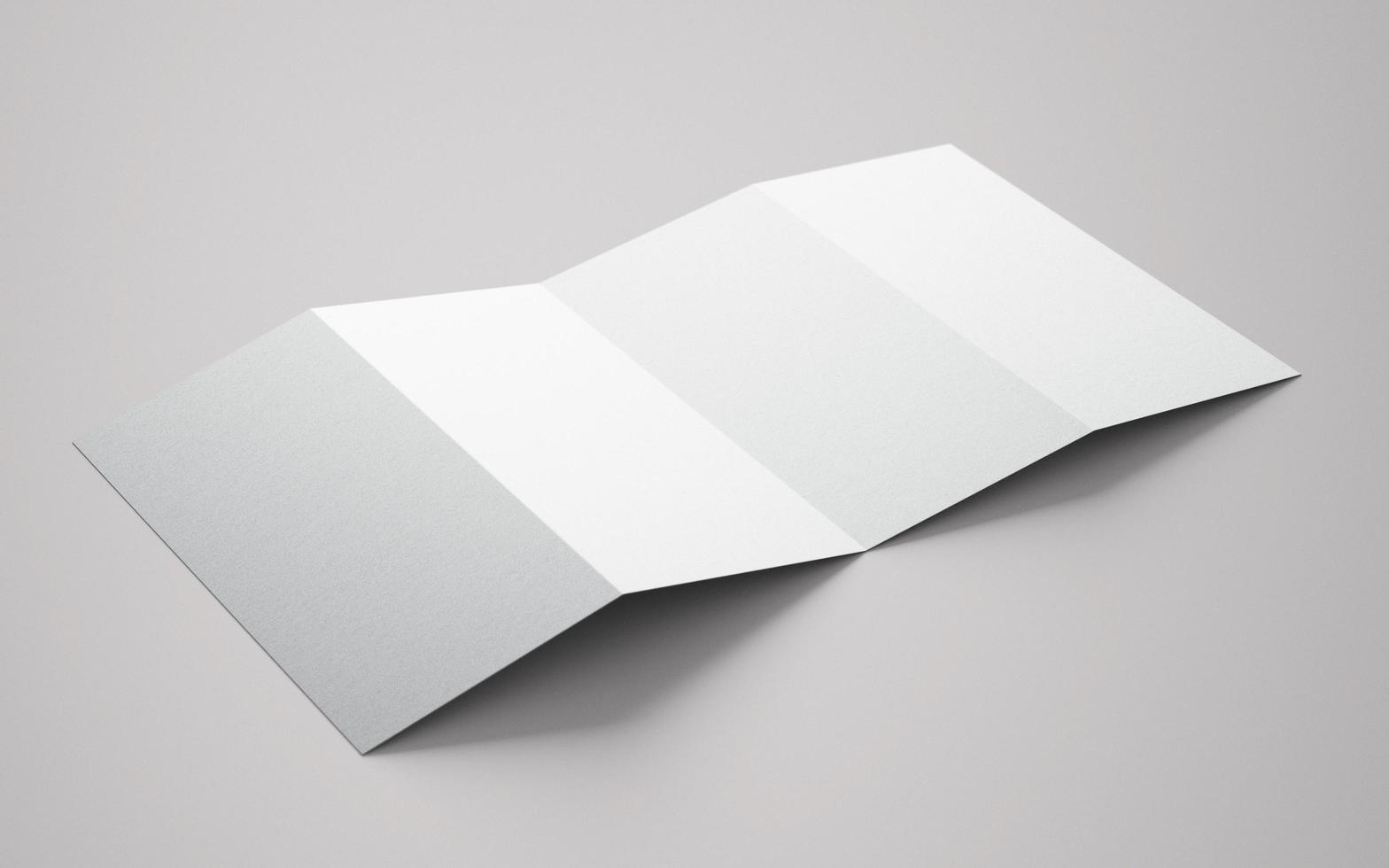 open top view leaflet brochure mockup photo