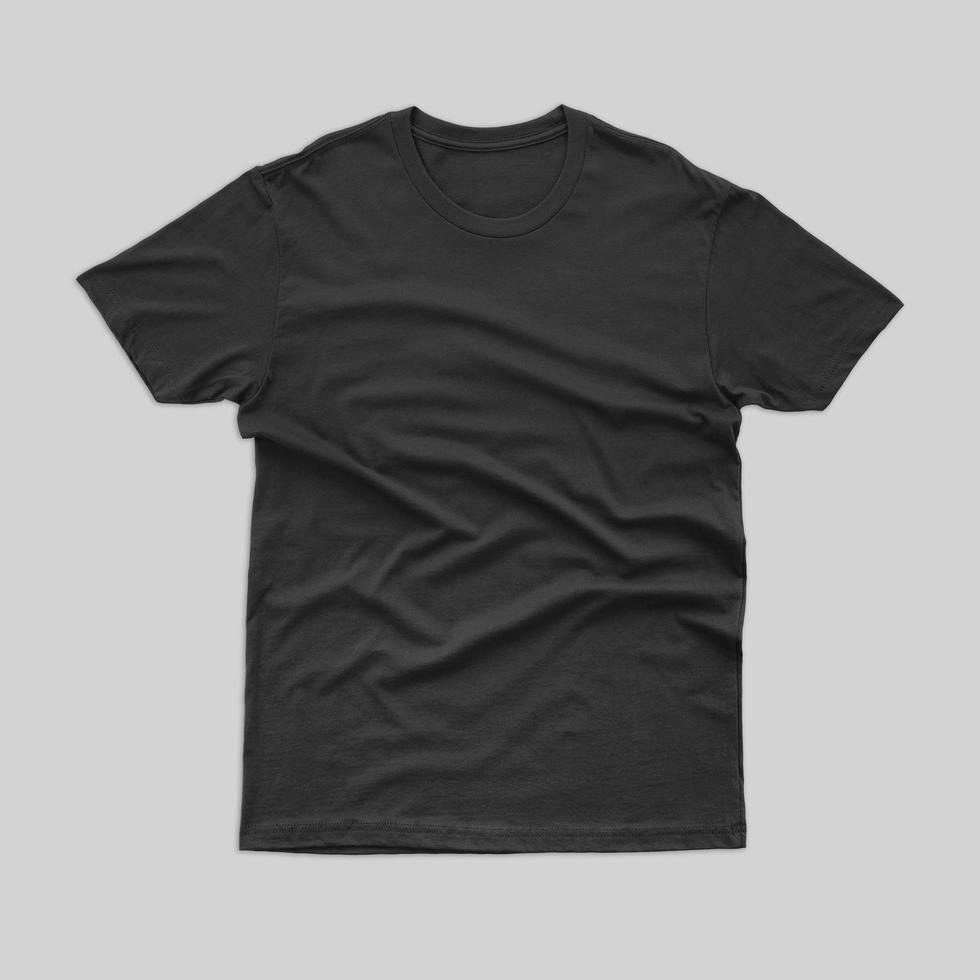black t shirt front side mockup 13345869 Stock Photo at Vecteezy